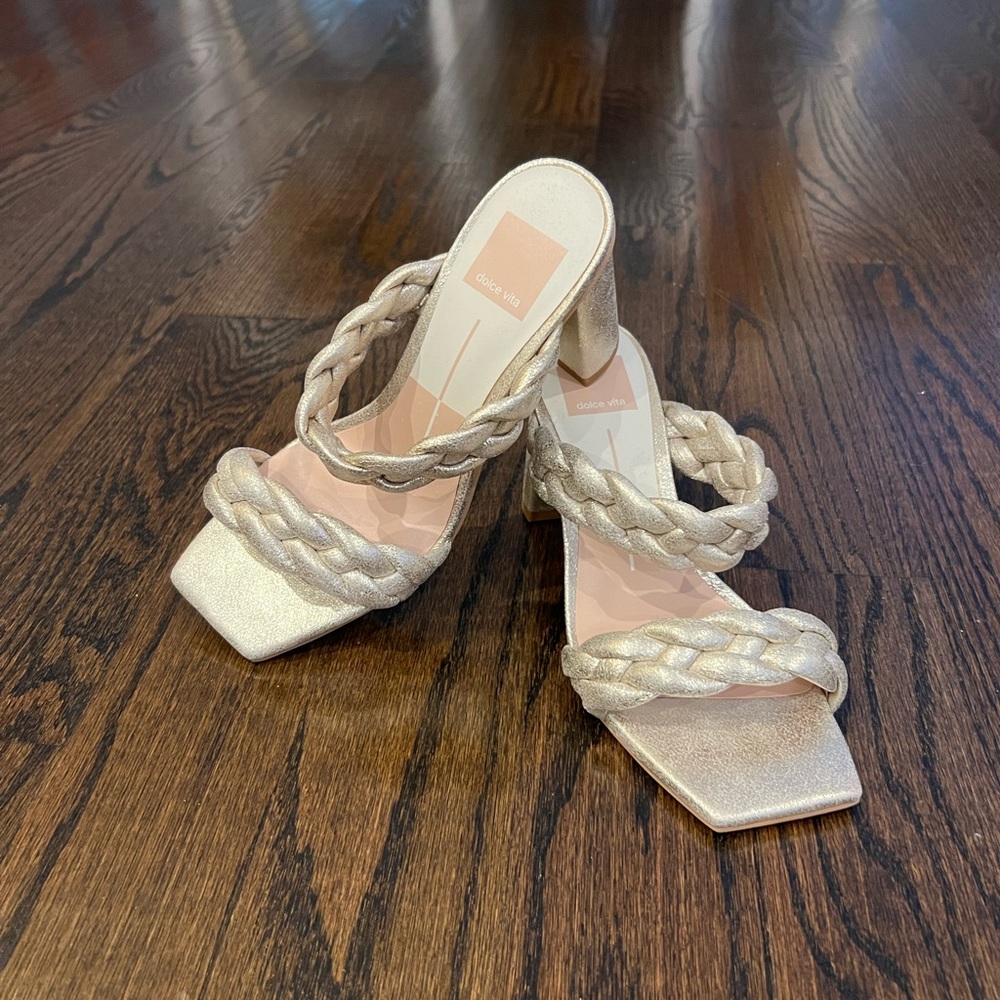 Dolce Vita gold heels